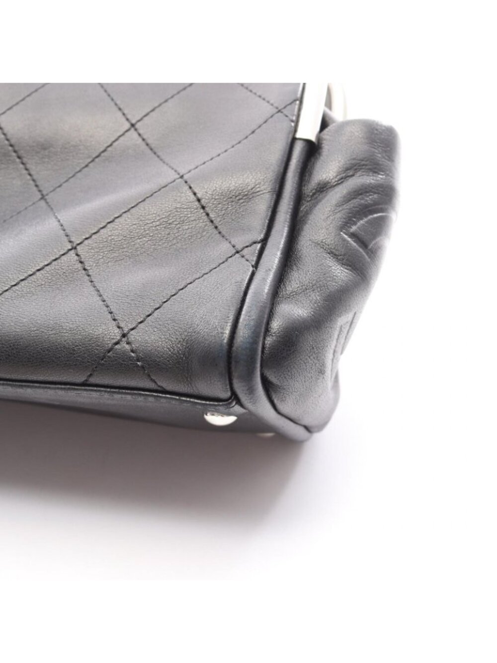 Chanel Handbag Quilted Black Lambskin Coco Charm - Picture 9 of 12